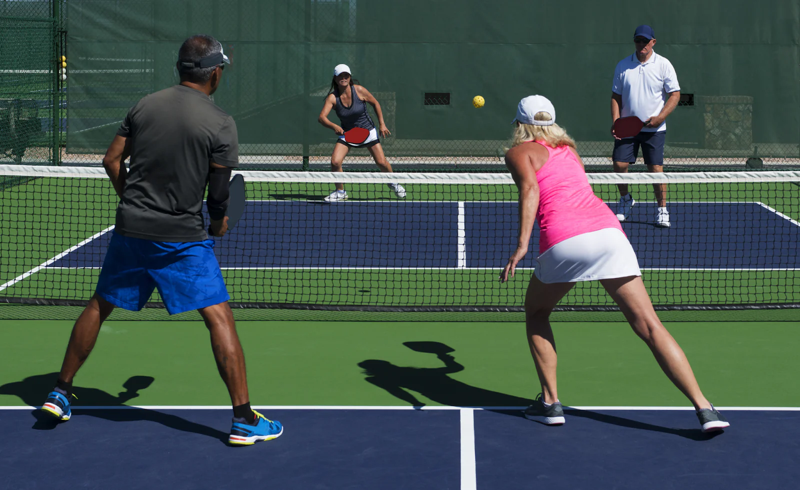 An image of pickleball players in Montreal.
